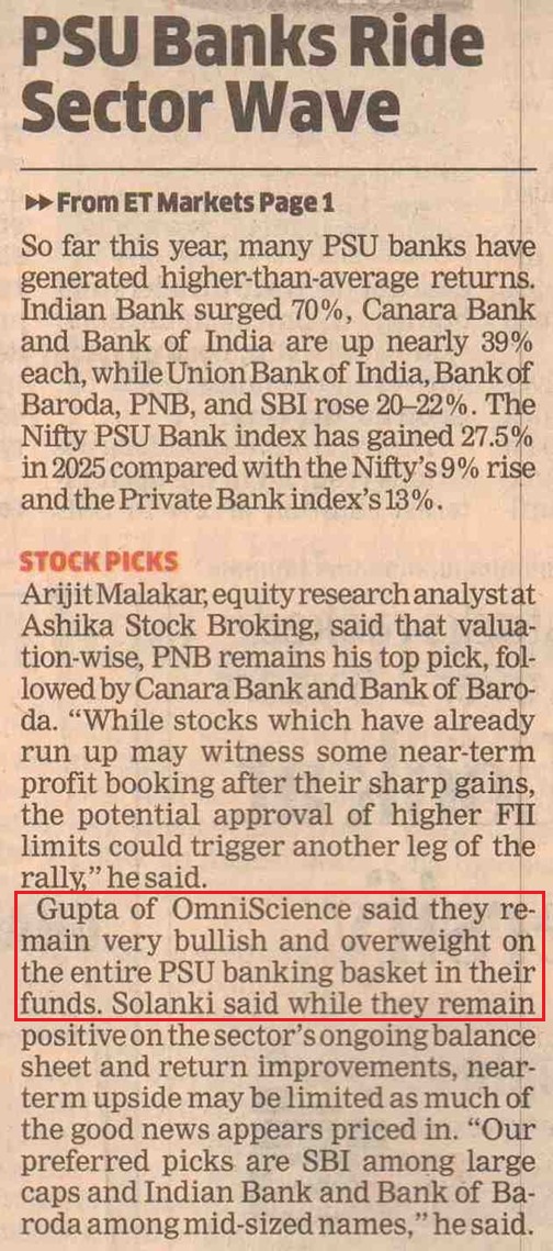 PSU Banks Ride Sector Wave