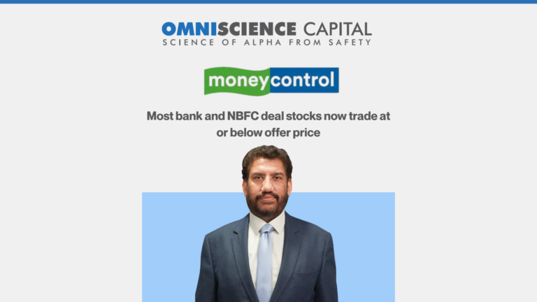 Most bank and NBFC deal stocks now trade at or below offer price